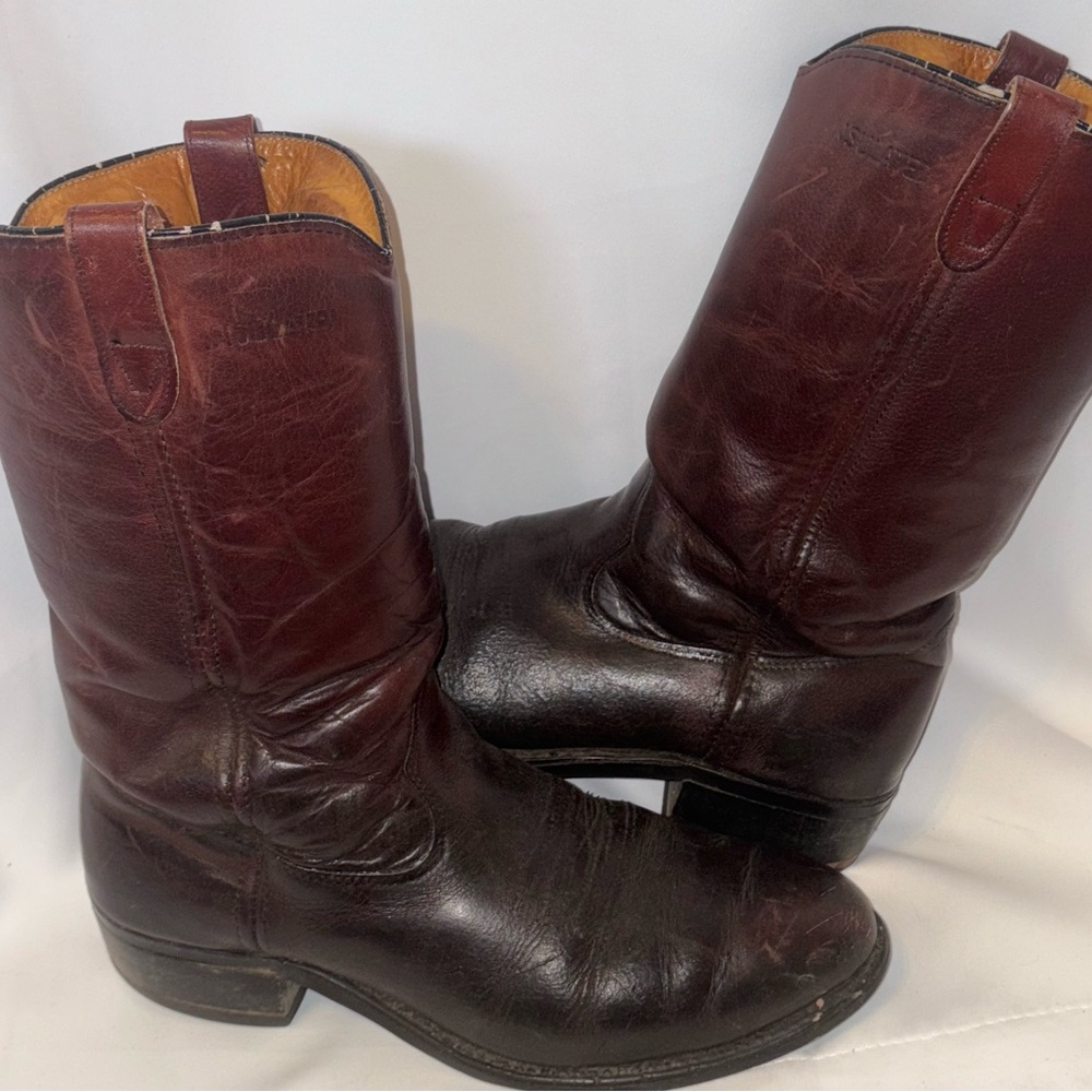 Vibram men’s insulated brown cowboy boots 10.5